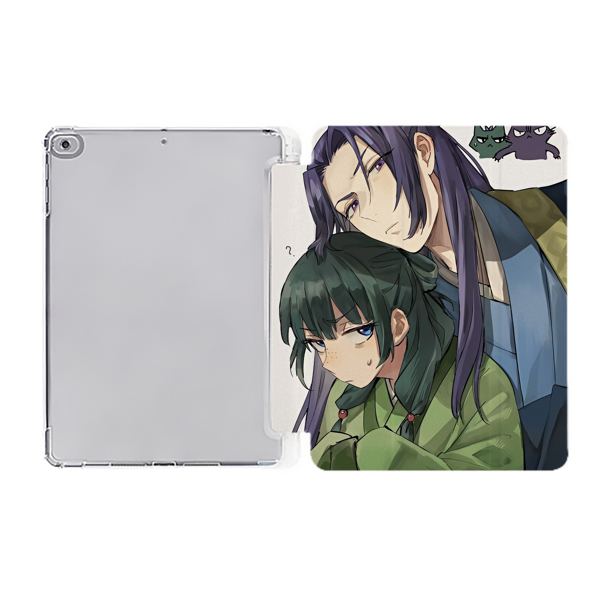 （画像用） 薬屋のひとりごと The Apothecary Diaries IPad ケース ペン収納付き 三つ折りスタンド PUレザー×シリコン 対応機種9.5/10.5/10.9インチ